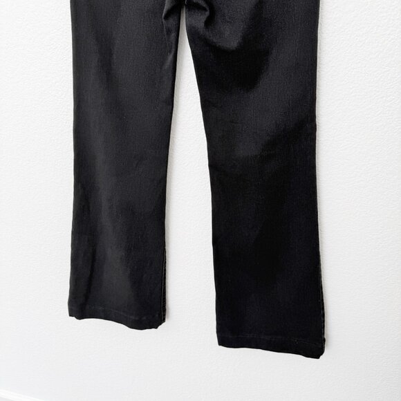 [Free People] Washed Black Low Rise Slim Leg Flare Jeans Stretch Casual Size 26 - Picture 6 of 11